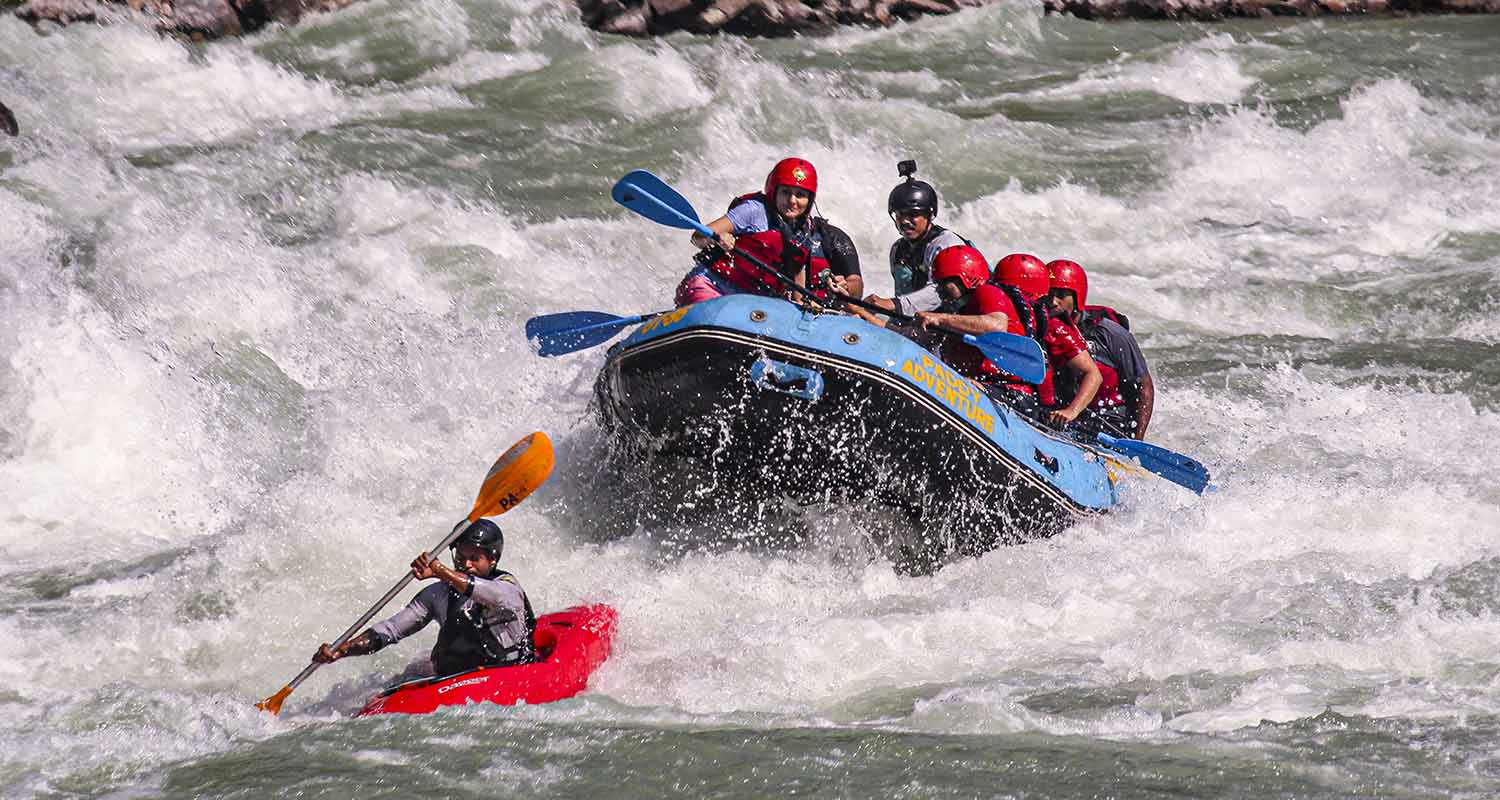 Rishikesh: Tourists do rafting in the Ganga River, in Rishikesh, Dehradun district, Uttarakhand, on Friday. Rishikesh: Tourists do rafting in the Ganga River, in Rishikesh, Dehradun district, Uttarakhand, on Friday.