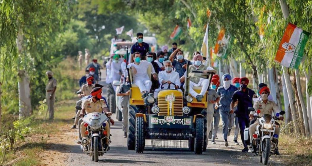 Punjab Congress shows solidarity with farmers through tractor rallies
