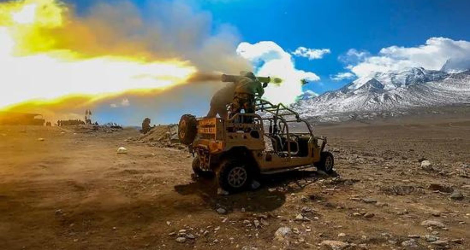 Tnk Objective Army tests anti-tank guided missiles in Sikkim near China border