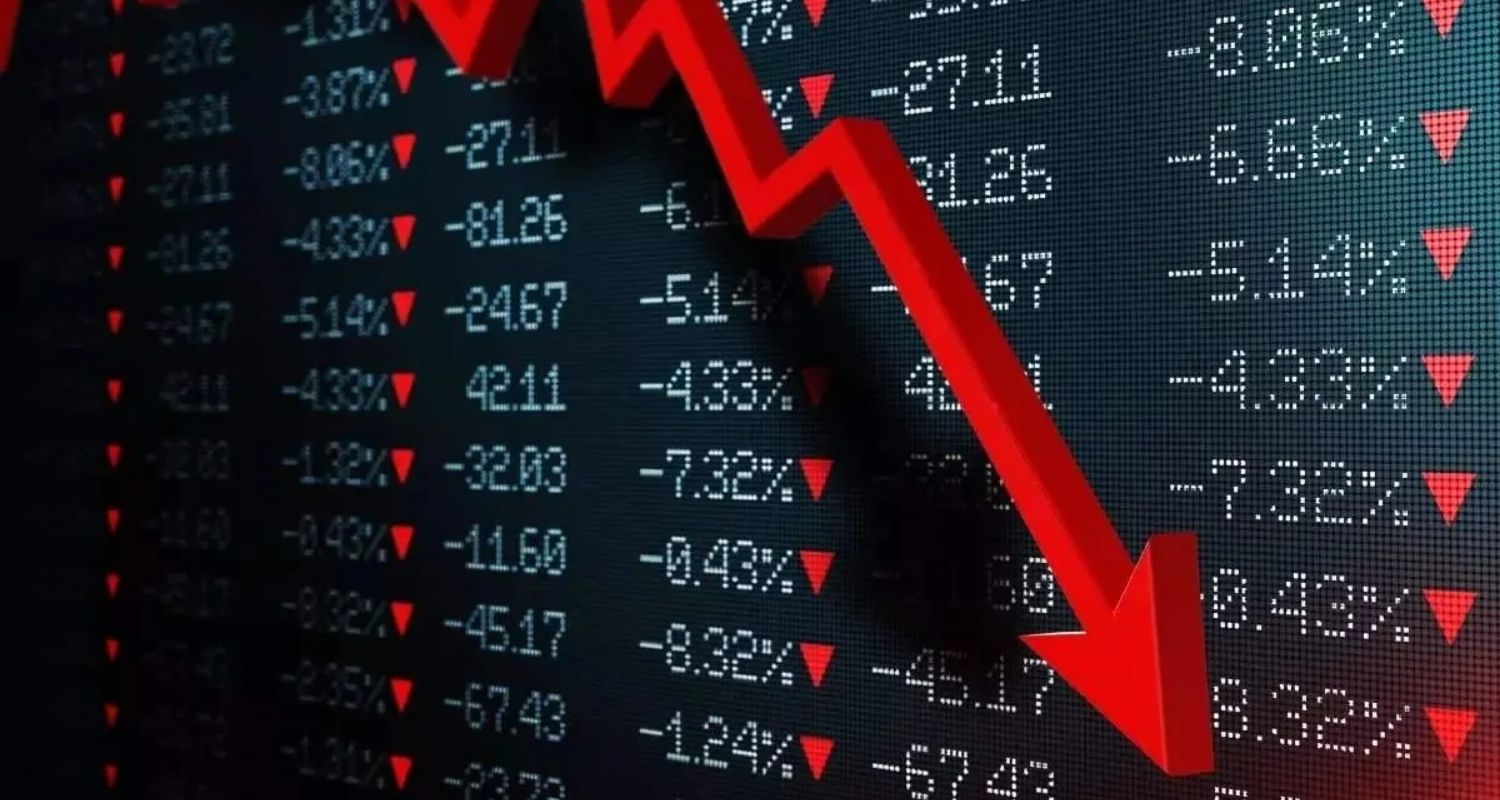 Stock markets fall as financial shares drag indices