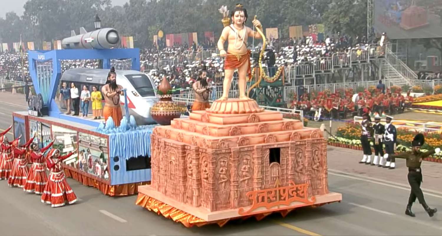 Ram Lalla Consecration highlighted in Uttar Pradesh tableau